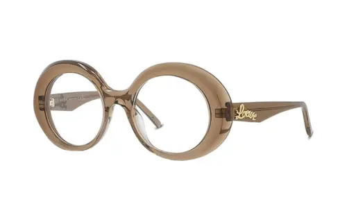 LOEWE Acetate Oval Eyeglass Frames Women's Taupe