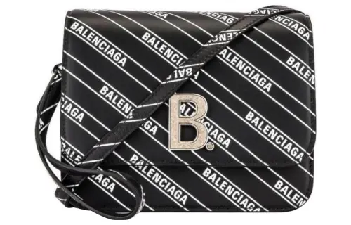 Balenciaga Calfskin Crossbody Bag, Shoulder Bag Women's Black
