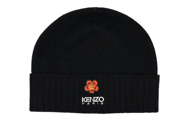 KENZO Boke Flower Logo Embroidered Beanie