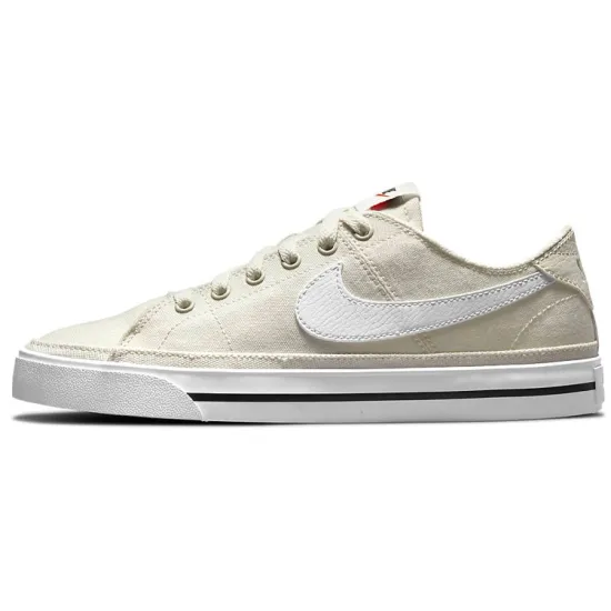 Nike Court Legacy Skateboarding Shoes Women's Low-top Beige/White