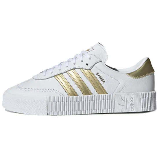 Adidas Sambarose White Gold Metallic Women's