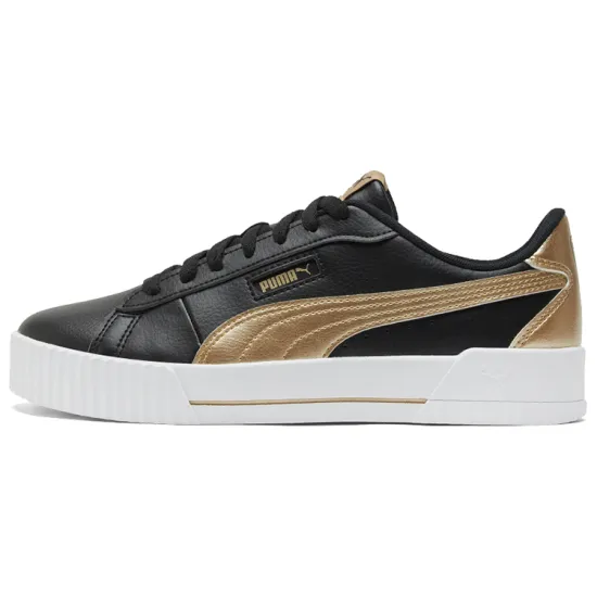 PUMA Carina Crew Metallic 'Black White Gold' Women's