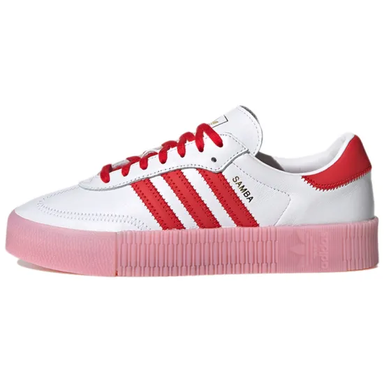 Adidas Originals Sambarose Skateboard Shoes Women's Low-top White/Red