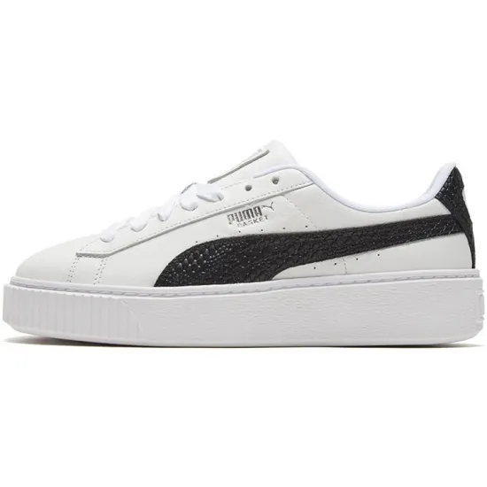 Puma Platform Skateboarding Shoes Women's Low-top White