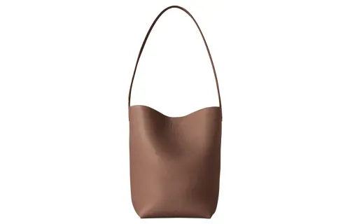 THE ROW N/S Park Grain Calfskin Bucket Bag, Tote Bag, Shopping Bag, Shoulder Bag, Handbag Medium Women's Taupe