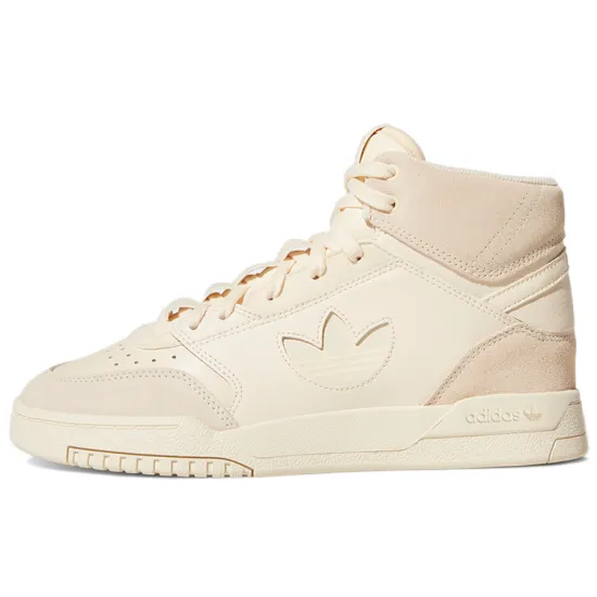 Adidas Originals Drop Step Skateboard Shoes Women's Mid-top Beige