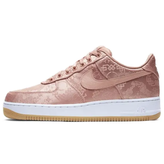 Nike X CLOT Air Force 1 PRM 'Rose Gold Silk' Sneakers