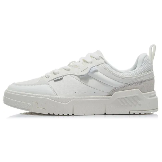 LINING Essence ACE Skateboard Shoes Men Low-Top Snow White