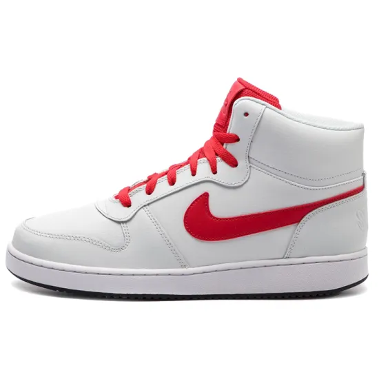 Nike EBERNON Skateboarding Shoes Men High-top White/Red