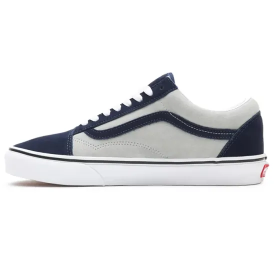 Vans Old Skool Skateboarding Shoes Unisex Low-top Grey/Blue