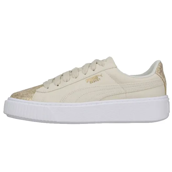 Fenty Beauty X Puma Basket Skateboarding Shoes Women's Low-top Beige