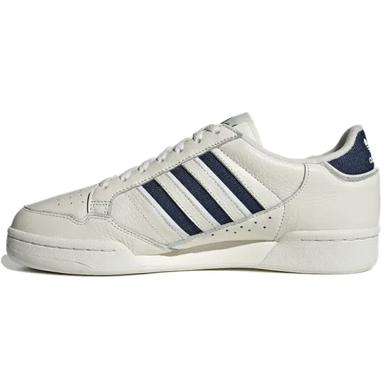 Adidas Originals Continental Skateboarding Shoes Unisex Low-top Beige/Blue