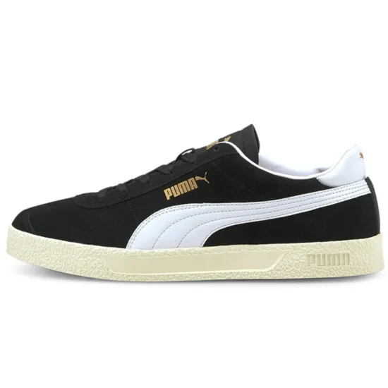 Puma Club Skateboarding Shoes Unisex Low-top Black/white