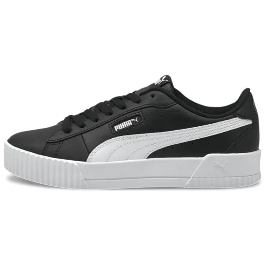 Puma Carina Skateboarding Shoes Women's Low-top Black/white