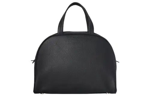 THE ROW Fine Grain Calfskin Bowling Bag, Handbag Women's Black