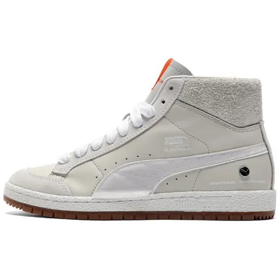 Roaringwild X PUMA Ralph Sampson Skateboarding Shoes Unisex High-top Grey/white/orange
