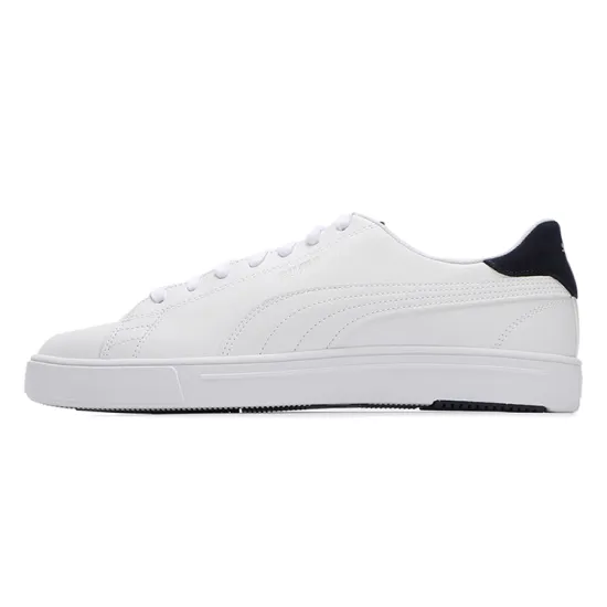 Puma Serve Pro Lite Skateboarding Shoes Unisex Low-top Puma White/tweed Blue