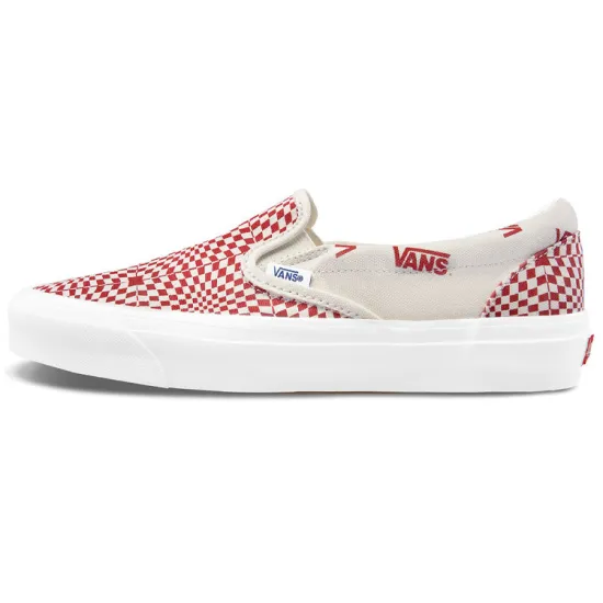 Vans Slip-On Optical Check Racing Red