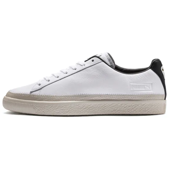Puma Basket Skateboarding Shoes Unisex Low-top White/Black
