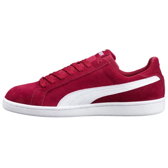 PUMA Smash Suede Retro Low Top Skate Shoes Red