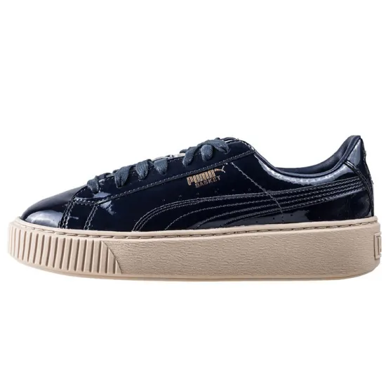 PUMA Basket Skateboarding Shoes Women's Low-top Black