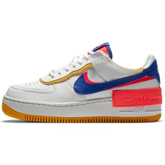 Nike Air Force 1 Low Shadow White Flash Crimson Astronomy Blue Women's