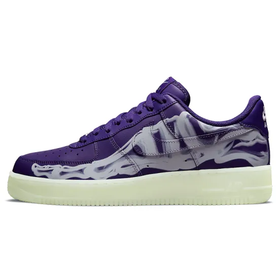 Nike Air Force 1 Low '07 QS Purple Skeleton Halloween 2021
