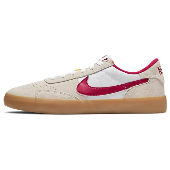 Nike Sb Heritage Vulc Skateboarding Shoes Unisex Low-top Off-white/red