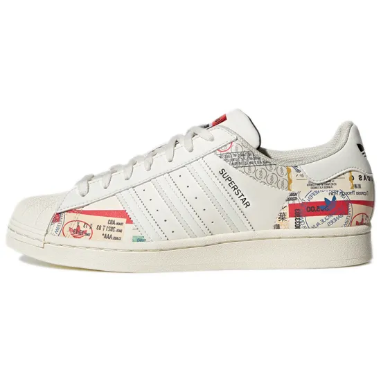 adidas originals Superstar Series Skateboarding Shoes Unisex Low-top Beige