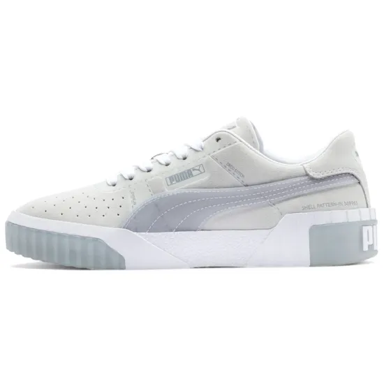 PUMA CALI Skateboarding Shoes Women's Low-top Light Gray