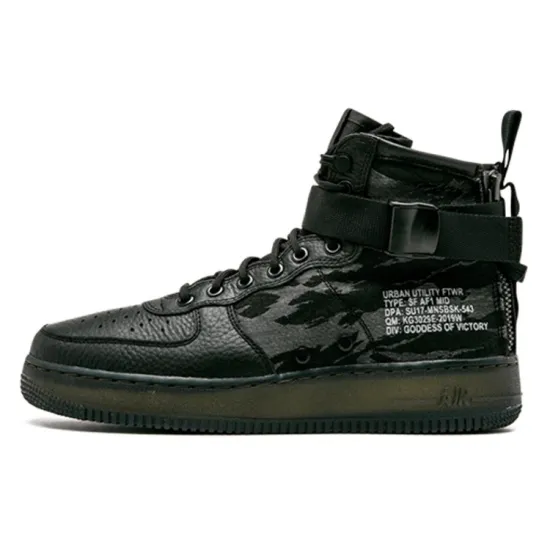 Nike SF Air Force 1 Mid Black Cargo Khaki