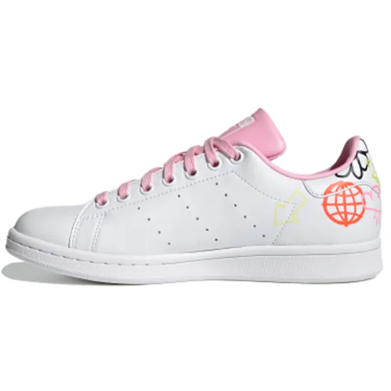 Adidas Originals Stan Smith Doodle White Pink Women's