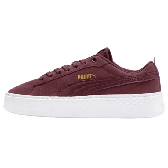 PUMA Smash Platform Sd Casual Board Shoes Red Women's