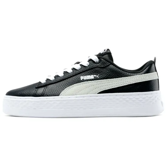 Puma Platform Skateboarding Shoes Women's Low-top Black