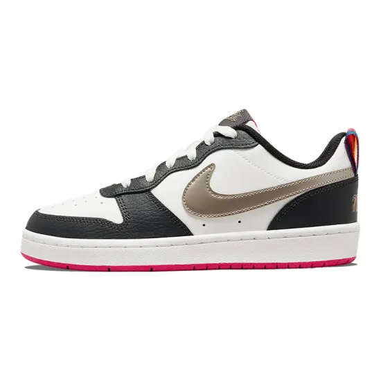 Nike Court Borough Low 2 Off Noir Pink Prime GS