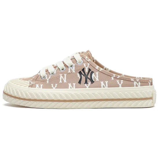 MLB Playball Mule Skateboard Shoes Unisex Low-Top Beige
