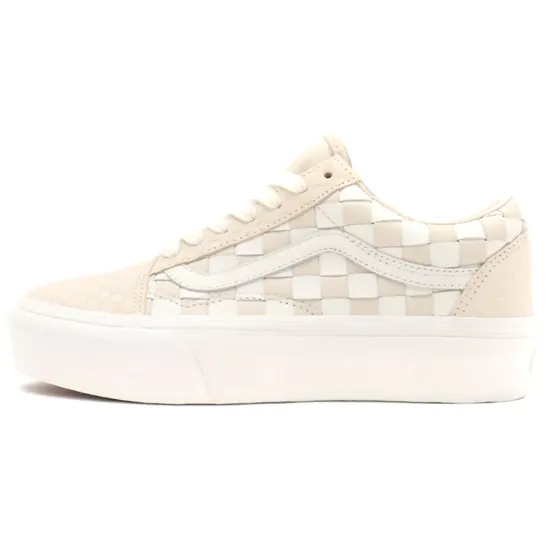 Old Skool Vans Platform 'Woven   Blanc De Blanc'