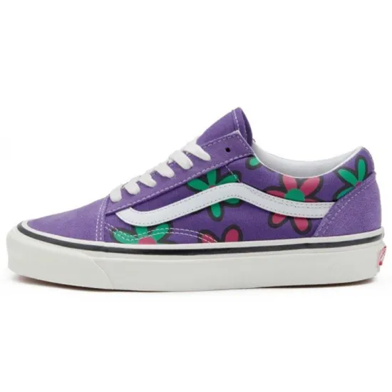 Vans Old Skool Skateboarding Shoes Unisex Low-top Purple/green/red