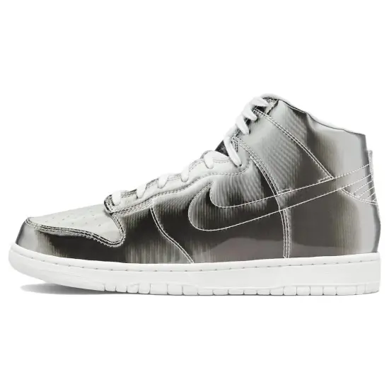 Nike Dunk High CLOT Metallic Silver With Card