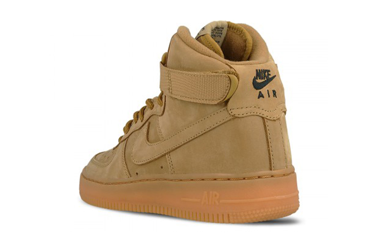 Nike Air Force 1 High Flax Skate shoes 2017 (GS) Wheat Brown Female - 4