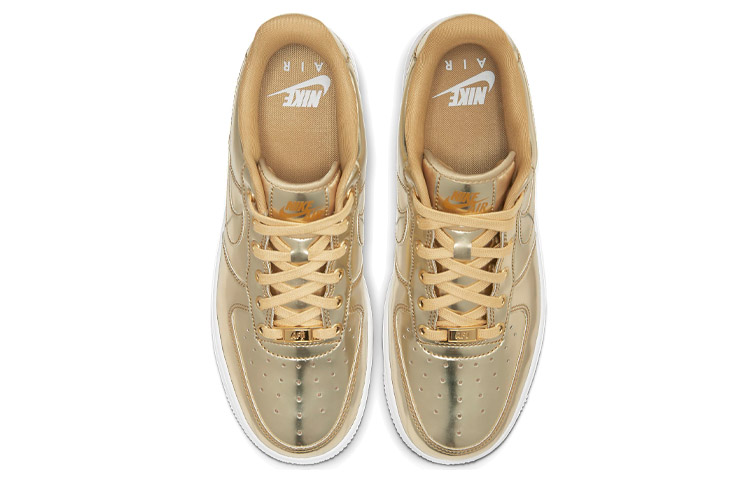 Nike Air Force 1 Low Female Skate Shoes Liquid Metal - 4