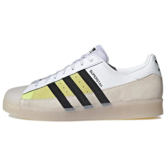 Adidas Originals Superstar Skateboard Shoes Unisex Low-top White/Khaki