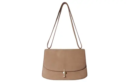 THE ROW Sofia 10 Adjustable Strap Suede Crossbody Bag, Shoulder Bag Women's Tundra