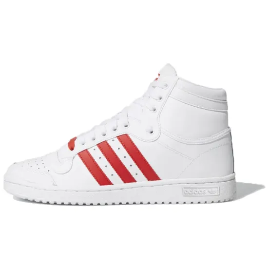 Adidas Top Ten Hi Cloud White Lush Red