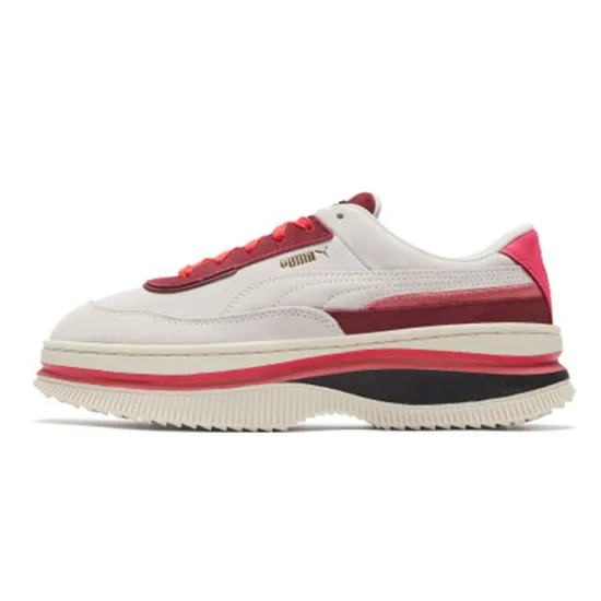 PUMA DEVA Skateboarding Shoes Women's Low-top Off-white/red