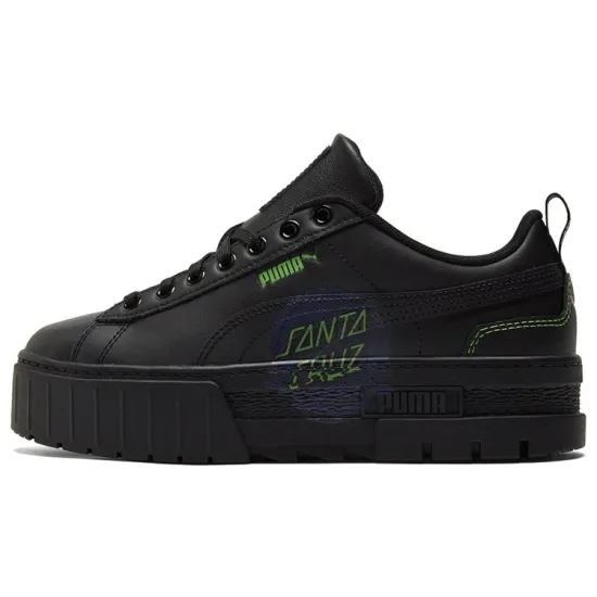 Santa Cruz X PUMA Mayze Skateboarding Shoes Women's Low-top Black
