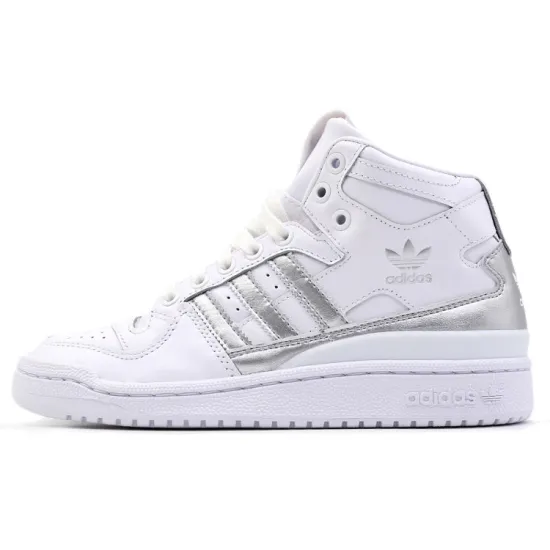 Adidas Forum Mid Refined White Metallic Silver
