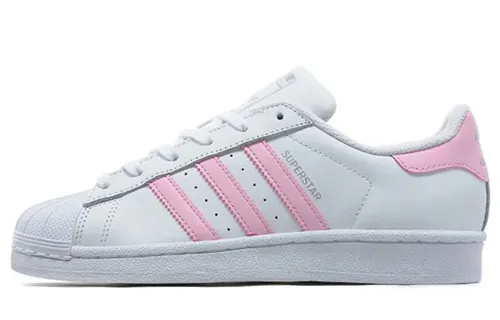 Adidas Originals Superstar Collection Vintage Low top Skateboard Shoes Women's Cherry Blossom Pink