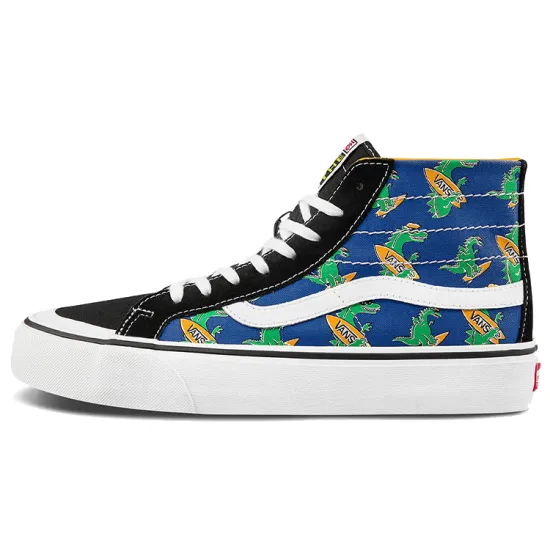 Vans Unisex SK8 HI High Top Sneakers Blue/Yellow/Green