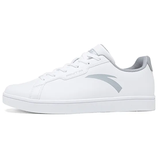 ANTA Skateboard Shoes Men Low-Top ANTA White/Misty Grey